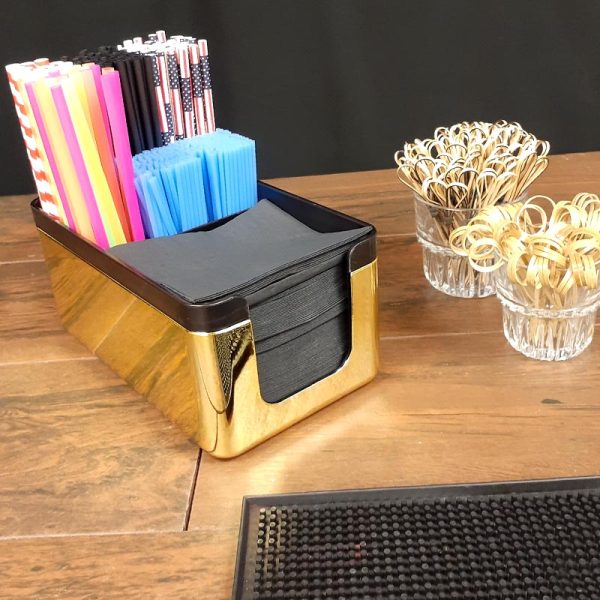 BarConic® Deluxe 2 pc Napkin Holder Caddy - Color Options Cheap - Image 2